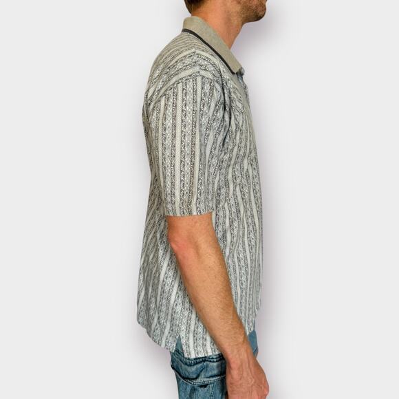 90s Van Heusen Light blue gray polo - Picture 3 of 3